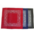 100% Micro-Polyester Open Center Paisley Bandanna